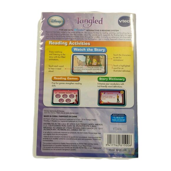 Vtech V.Reader Interactive E-Reading System Disney Tangled Ages 4-6 Years - Picture 9 of 15